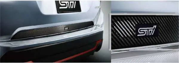 『フォレスター』 純正 Ske Sk5 Sti テールゲートガーニッシュ パーツ スバル純正部品 カーボン オプション アクセサリー 用品 1
