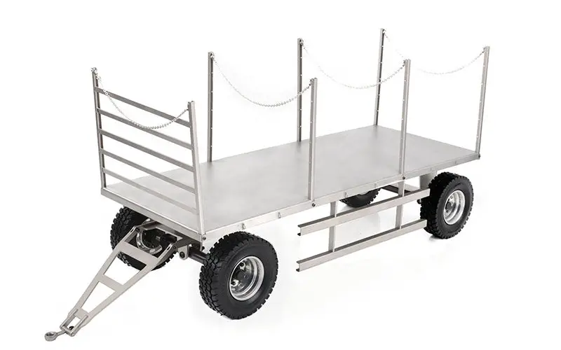 4 Wheel Steel Stake Trailer 1