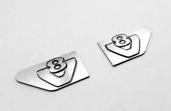 Side Metal V8 Logo For Tamiya 1/14 Scania 1