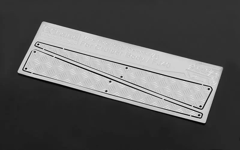 Metal Side Diamond (A) Plates For Rc4wd Cruiser Body (Silver) 1