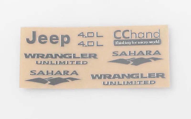 Metal Emblems For Axial Scx10 Jeep Wrangler 1