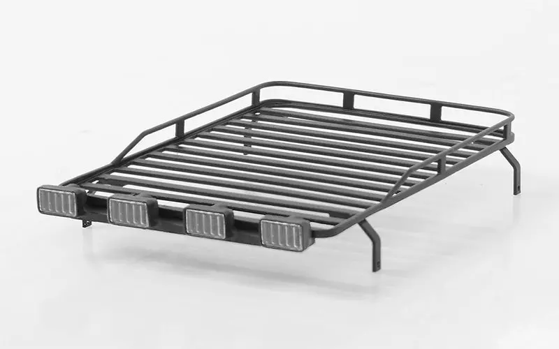Roof Rack With Light Pods For 1/18 Gelande D90 (Black) 1