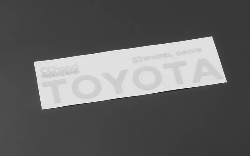 Metal Rear Emblem For Rc4wd 1982 Toyota Pickup/Mojave Ii (White) 1