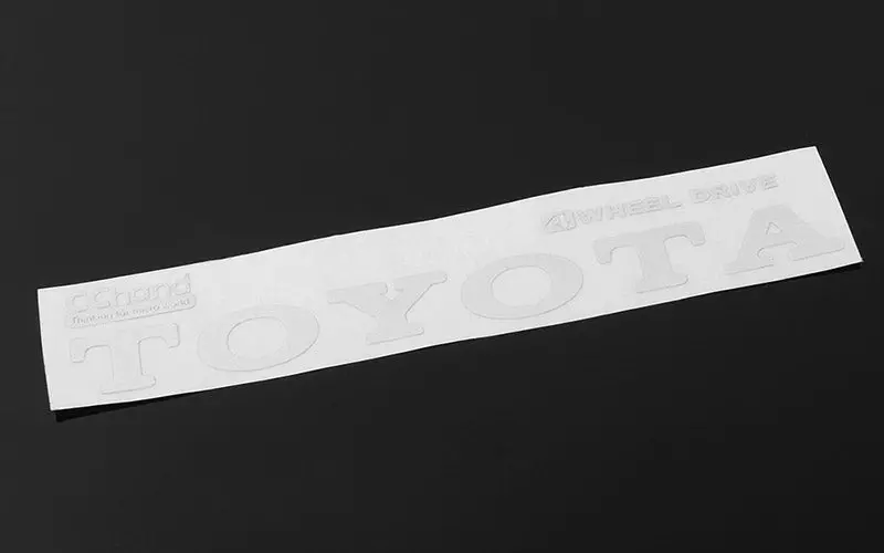 Metal Vintage Rear Emblem For Rc4wd 1982 Toyota Pickup/Mojave Ii (White) 1