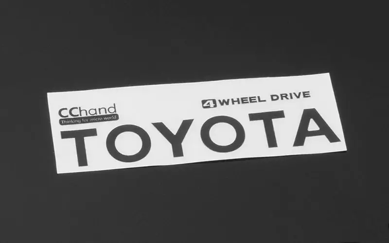Metal Rear Emblem For Rc4wd 1982 Toyota Pickup/Mojave Ii (Black) 1