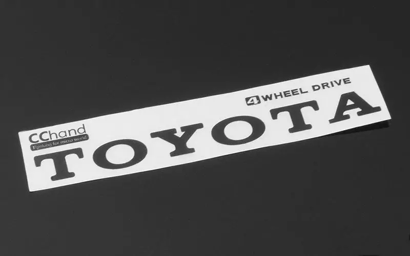 Metal Vintage Rear Emblem For Rc4wd 1982 Toyota Pickup/Mojave Ii (Black) 1