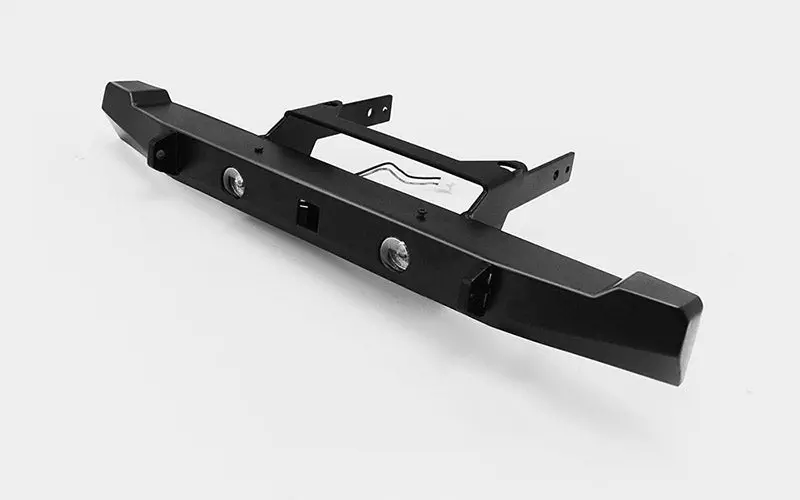 Solid Rear Bumper W/Lights For Axial Scx10 Ii Xj (Black) 1