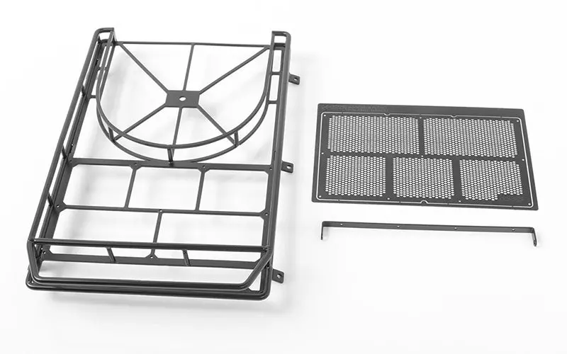 Krabs Roof Rack W/Spare Tire Mount For Axial Scx10 Ii Xj (Black) 1