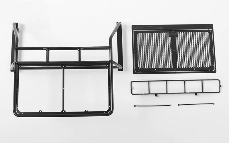 Roof Rack, Rollbar, Light Bar Combo For Rc4wd Chevy Blazer Body (Black) 1