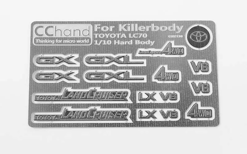 Metal Emblems For Toyota Killerbody Lc70 1