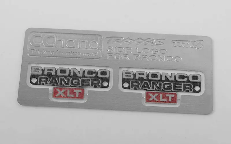 Side Metal Emblem For Traxxas Trx-4 '79 Bronco Ranger Xlt 1