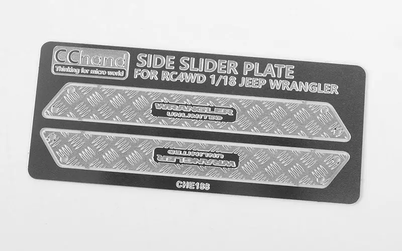 Metal Side Diamond Plates For 1/18 Gelande Ii Black Rock 1