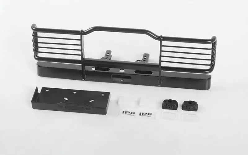 Camel Bumper W/ Winch Mount And Ipf Lights For Traxxas Trx-4 Land Rover Defender 1