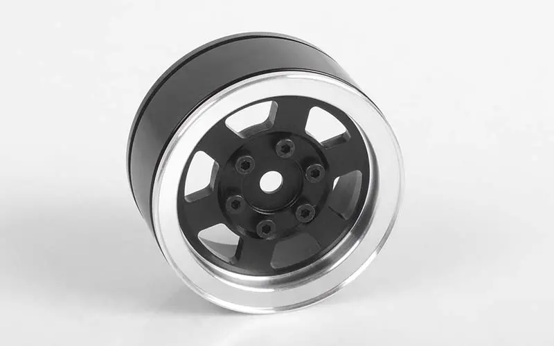 Six-Spoke 1.55" Internal Beadlock Wheels (Black) 1