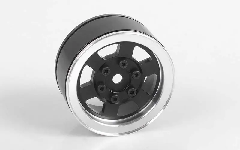 Six-Spoke 1.55" Single Internal Beadlock Wheel (Black) 1