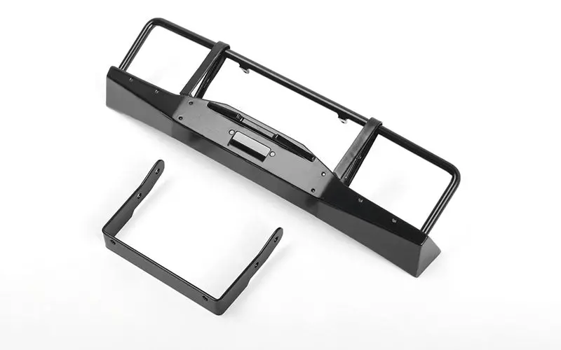 Oxer Metal Front Winch Bumper For Js Scale 1/10 Range Rover Classic Body 1