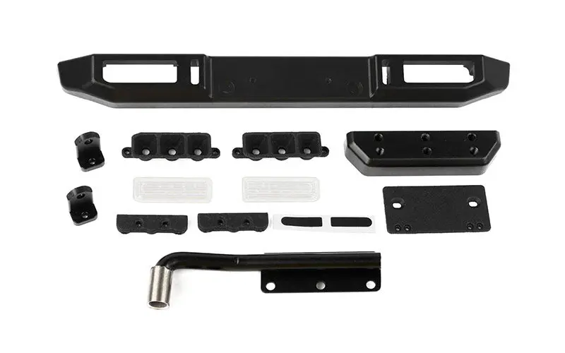 Guardian Steel Rear Bumper W/ Exhaust For Mst 4Wd Off-Road Car Kit W/ J4 Jimny Body (Style A) 1