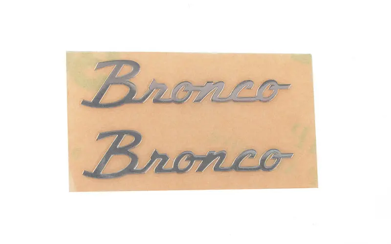 Side Metal Emblem For Axial Scx10 Iii Early Ford Bronco (Silver) 1