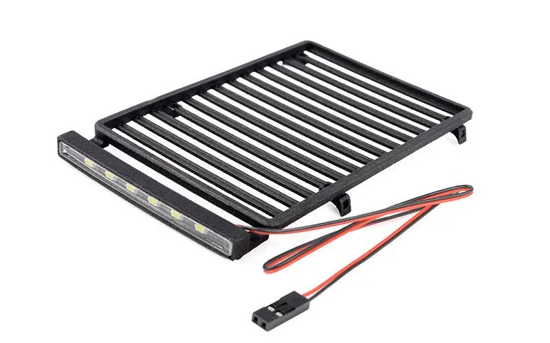 Flat Roof Rack W/ Led For Axial Scx24 Jeep Wrangler Jlu 1