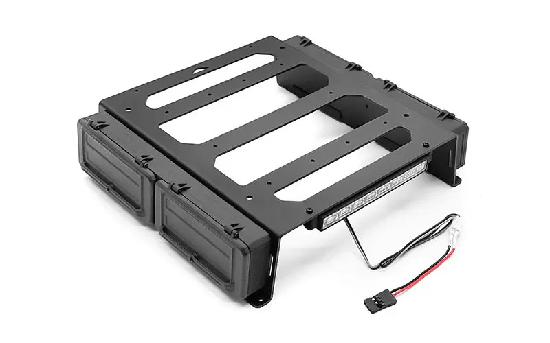 Rear Bed Rack And Tool Box W/ Light Bar For Vanquish Vs4-10 Phoenix 1