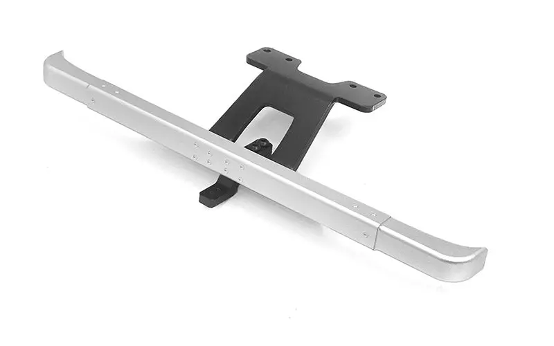 Classic Rear Bumper W/Tow Bar For Rc4wd Trail Finder 2 Truck Kit "Lwb" W/ 1980 Toyota Land Cruiser Fj55 Lexan Body Set (Silver) 1