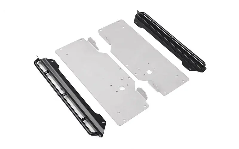 Chassis Side Guard W/ Sliders For Rc4wd Trail Finder 2 Truck Kit "Lwb" W/ 1980 Toyota Land Cruiser Fj55 Lexan Body Set 1