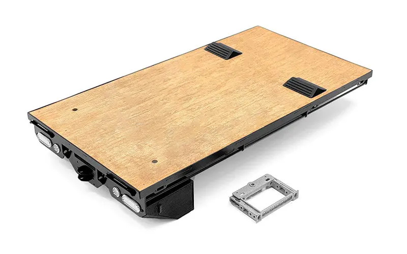 Wood Rear Bed W/ Tool Boxes For Traxxas Trx-6 Ultimate Rc Hauler 1