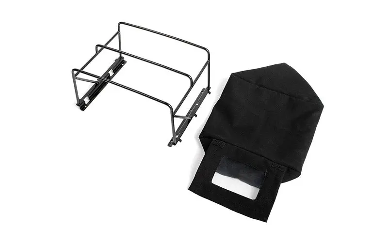 Steel Tube Bed Cage W/ Soft Top For Rc4wd Gelande Ii 2015 Land Rover Defender D90 (Pick-Up) (Black) 1