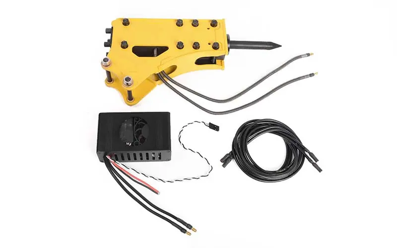 Breaker / Hammer Accessory For 1/14 Scale Rtr Earth Digger 360L Hydraulic Excavator (Yellow) 1