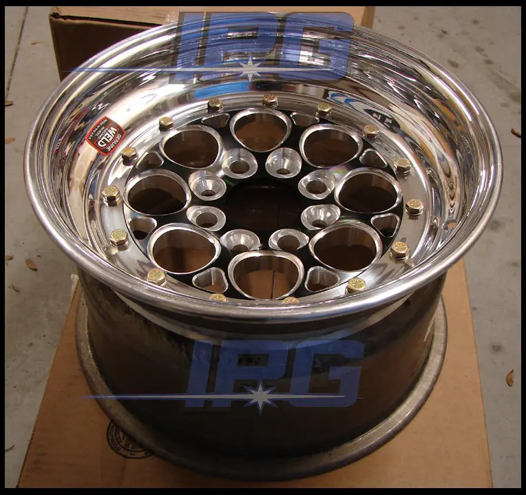 Weld Magnum Import Drag Wheels - 13X8 - 4X100 - 5" Backspacing (Black) 2