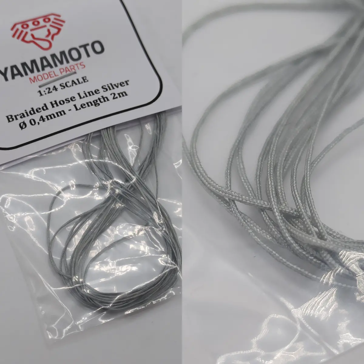 Yamamoto Braide Hose Line Silver 0.4Mm 1