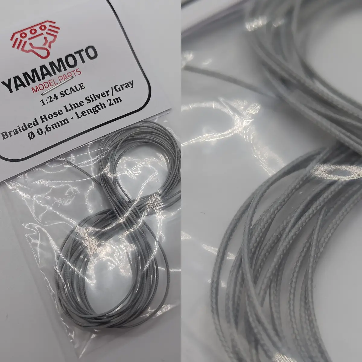 Yamamoto Braide Hose Line Silver 0.6Mm 1
