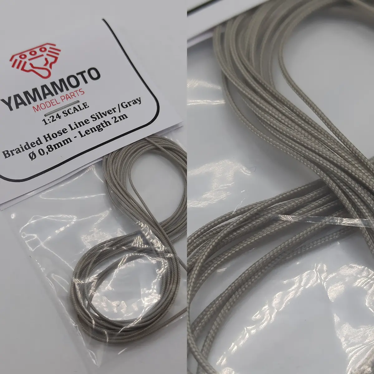 Yamamoto Braide Hose Line Silver 0.8Mm 1