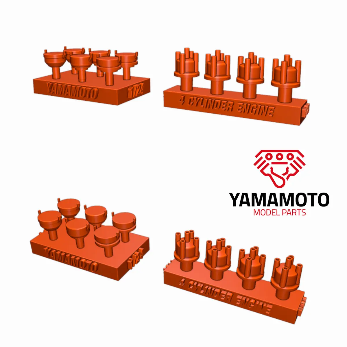 Yamamoto Set Of 4 Distributors For 4 Cylinder Engines 1