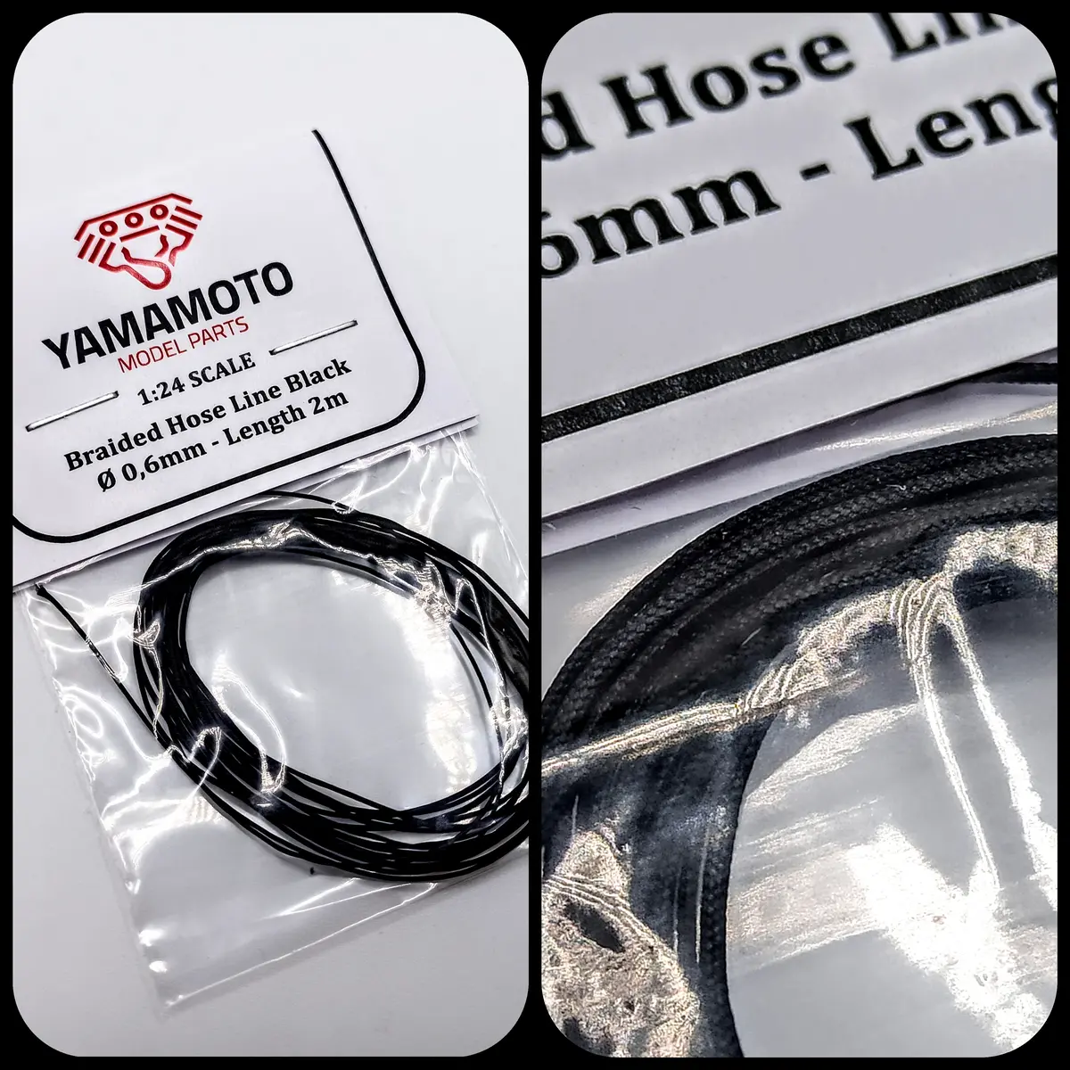 Yamamoto Braide Hose Line Black 0.6Mm 1