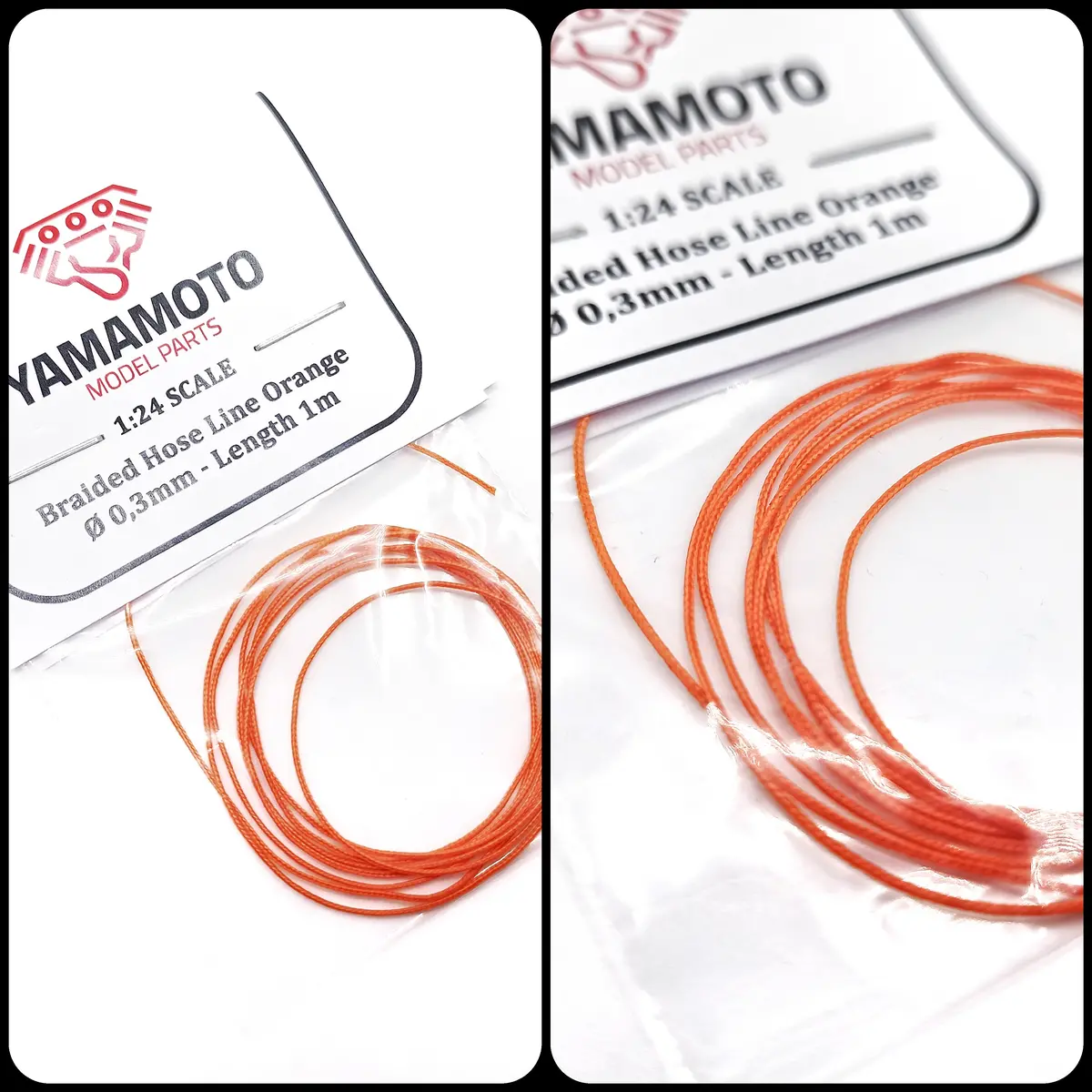 Yamamoto Braide Hose Line Orange 0.3Mm 1
