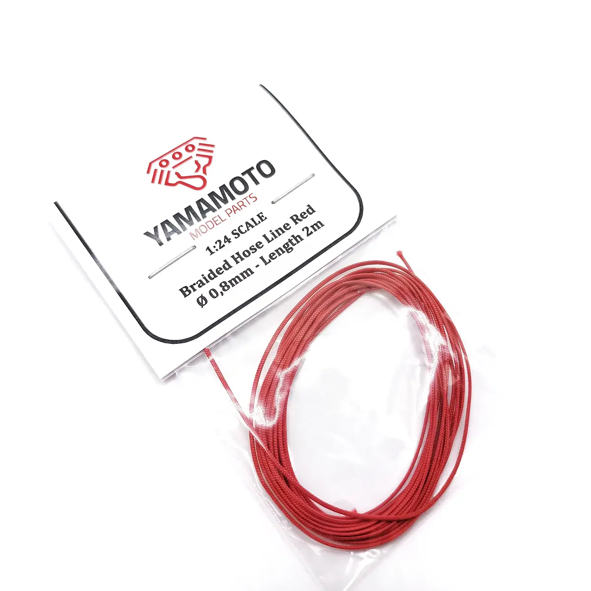 Yamamoto Braide Hose Line Red 0.8Mm 1