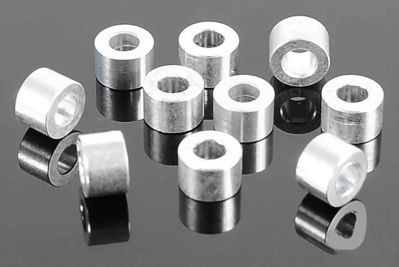 4Mm Silver Spacer With M3 Hole (10) 1
