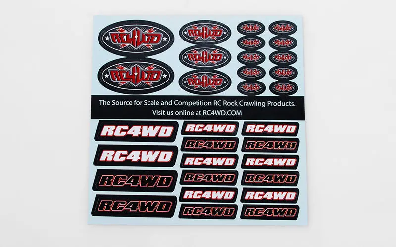 Rc4wd Small Decal Sheet 1