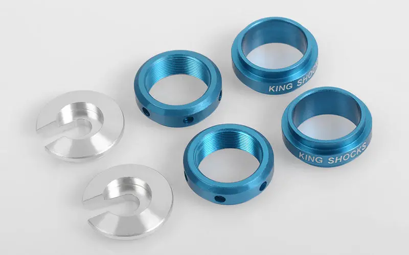 Rc4wd Lower, Center And Threaded Spring Retainer For King Offroad Shocks 1