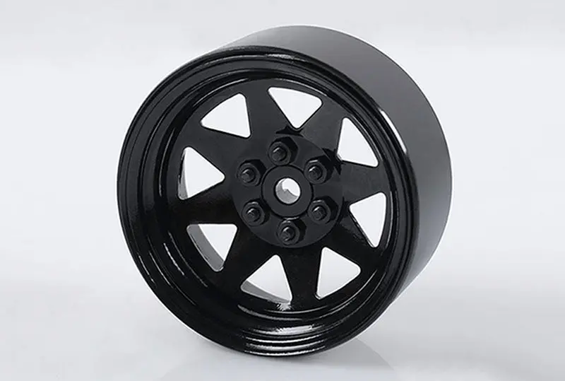 6 Lug Wagon 2.2" Steel Stamped Beadlock Wheels (Black) 1