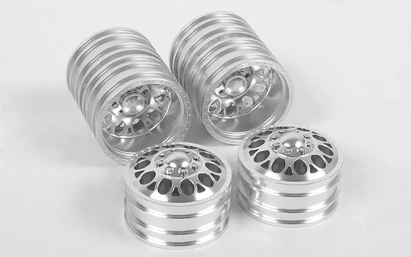 Double Trouble "3" Aluminum Dually 1.9" Wheels 1