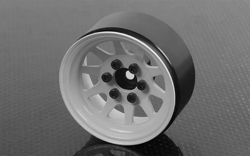 Oem Stamped Steel 1.9" Beadlock Wheels (White) 1