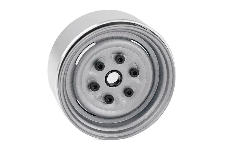 Vintage Yota 6 Lug Stamped Steel 1.55" Beadlock Wheels (Clear) 1