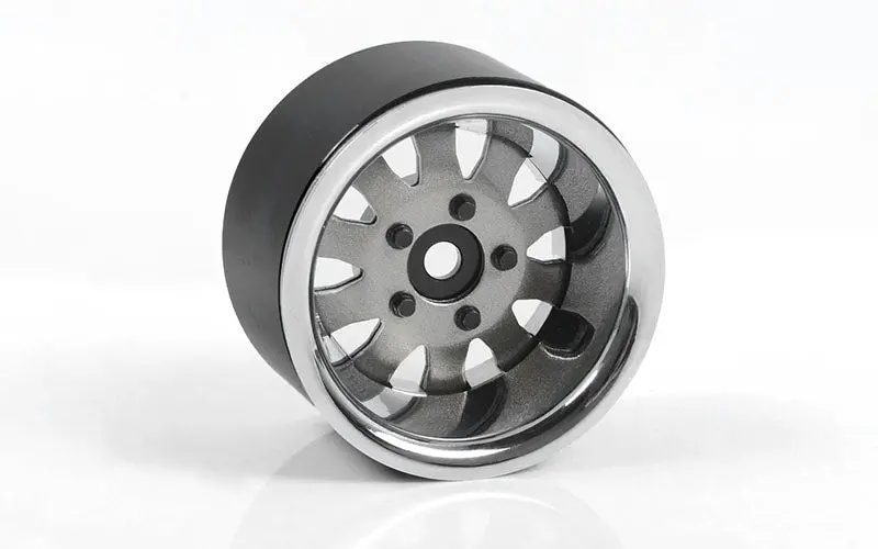 1.9" 5 Lug Steel Wheels W/Beauty Ring (Silver) 1