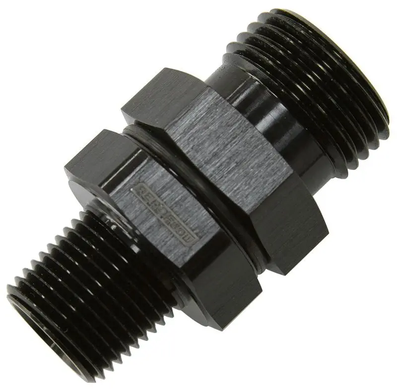 Orb To Npt Hydraulic Coupler – Af928-10-06Blk Black Anodized Fitting 1