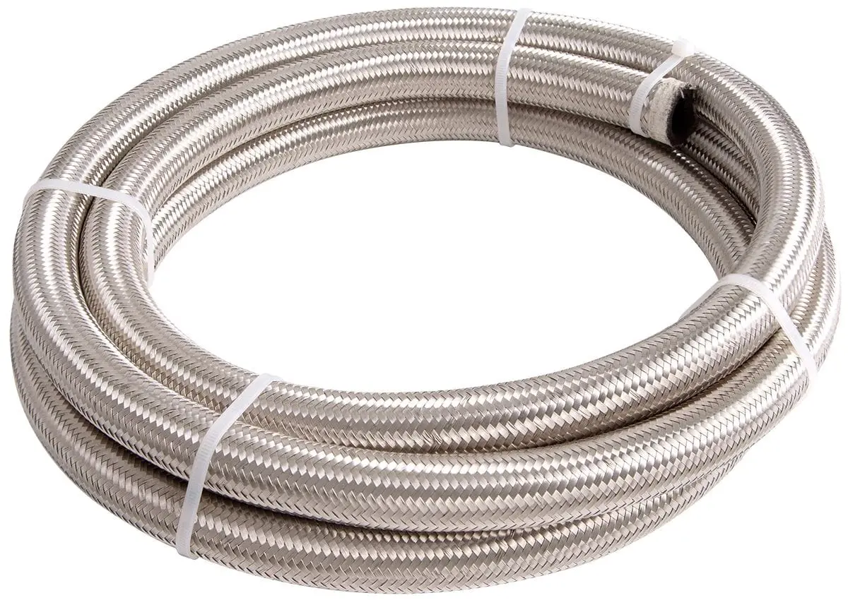 Af100-04-3M Stainless Steel Braided -4An Hose (3 Meter) 1