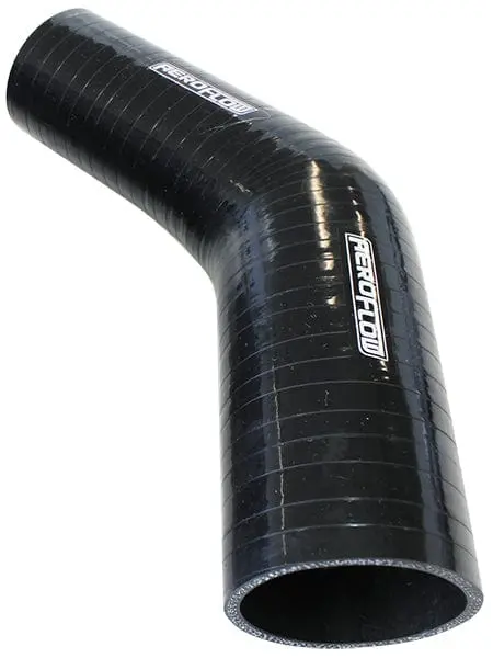 Gloss Black 45° Silicone Hose Reducer/Expander (44Mm To 38Mm) 1