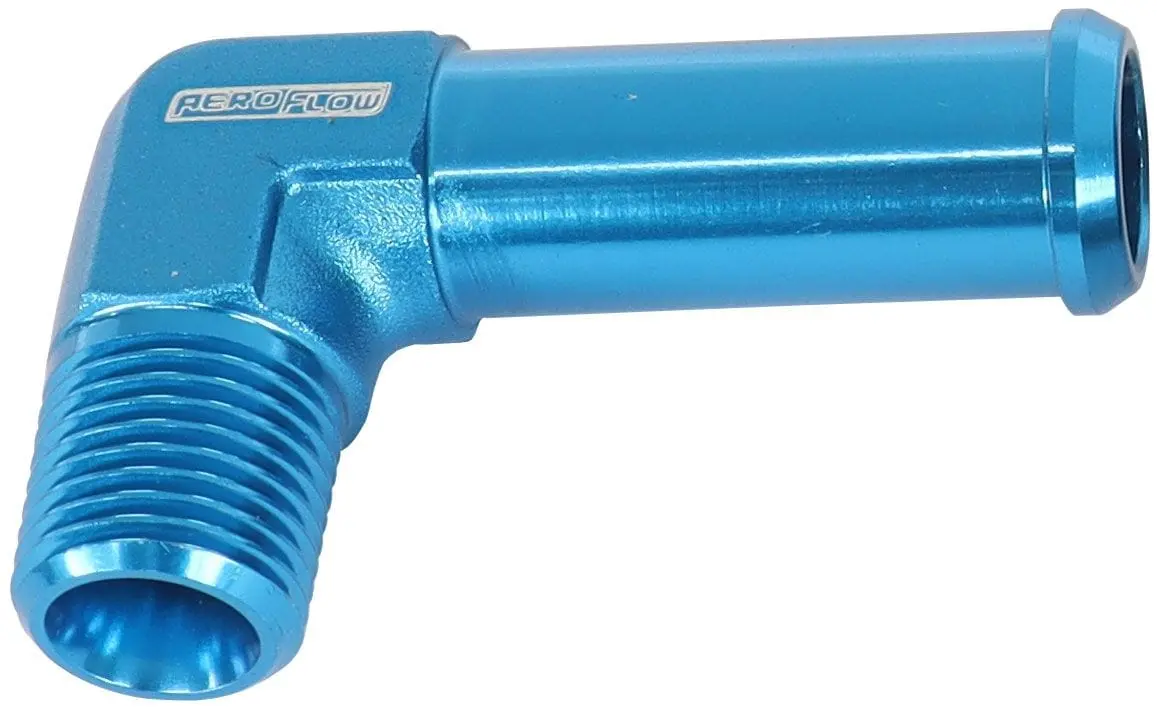 1/8" Male Npt To 3/8" Barb 90-Degree Fitting – Compact Af842-02-06 1