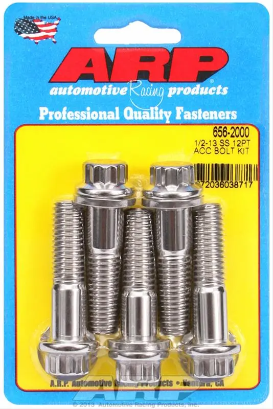 Arp Stainless Steel Fastener Kit — Corrosion-Resistant, High-Tensile Bolts (656-2000) 1